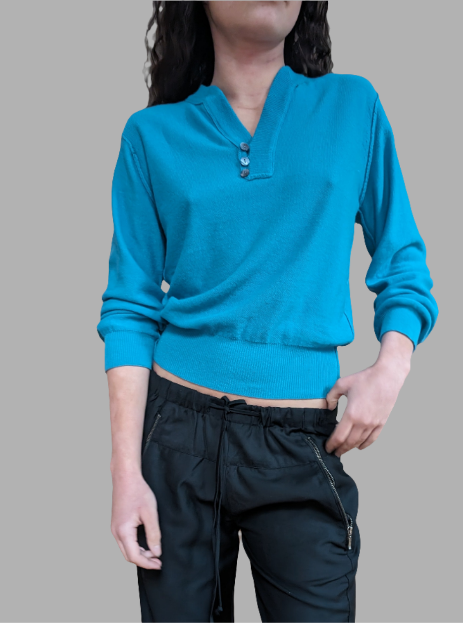 Cashmere Sweater. Tiffany Blue