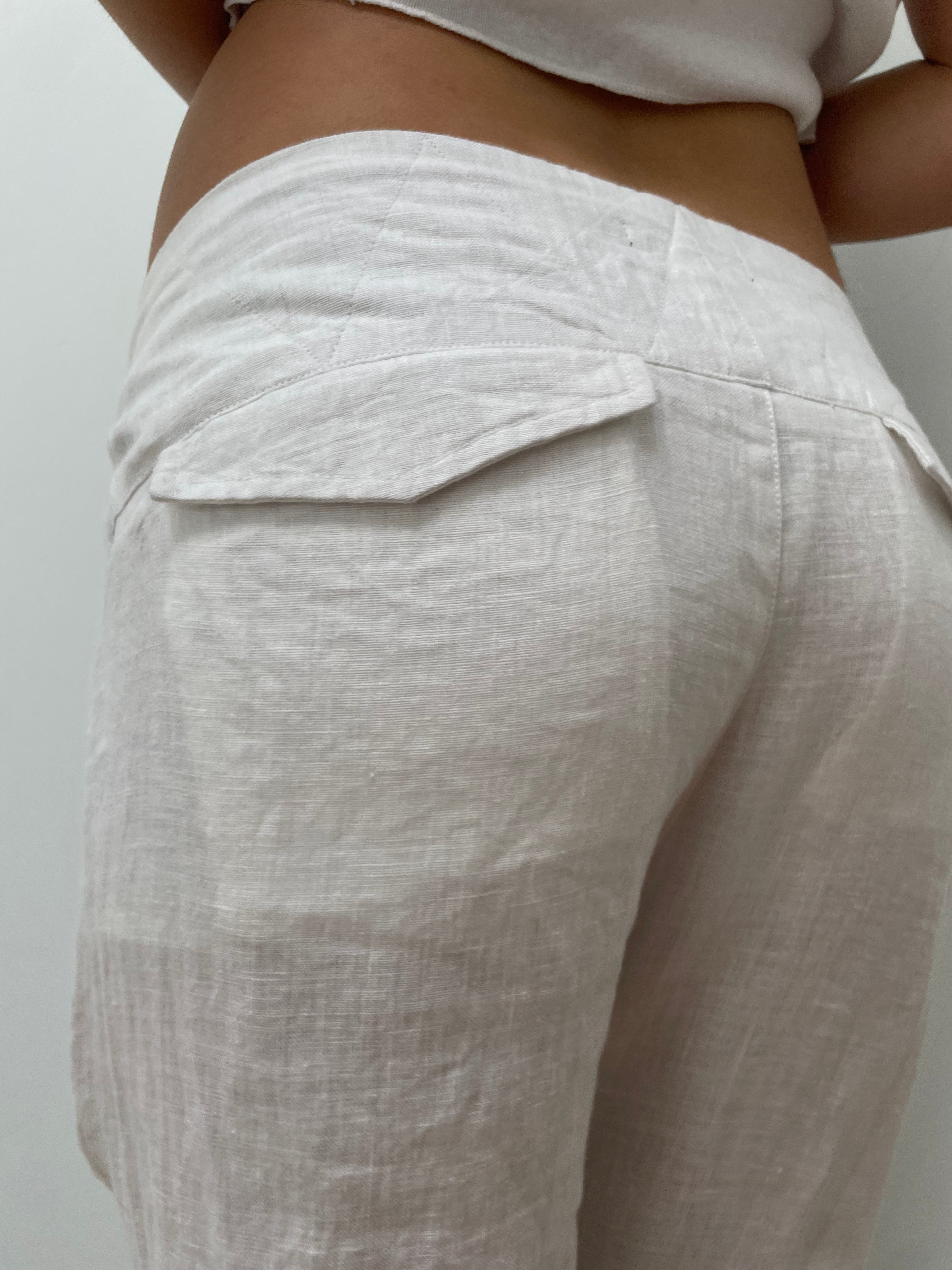 Tailored Drawstring pants. Summer weight linen.