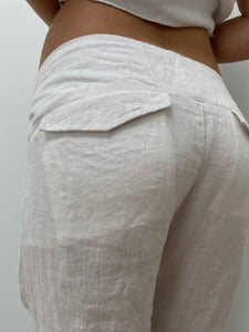 Tailored Drawstring pants. Summer weight linen.