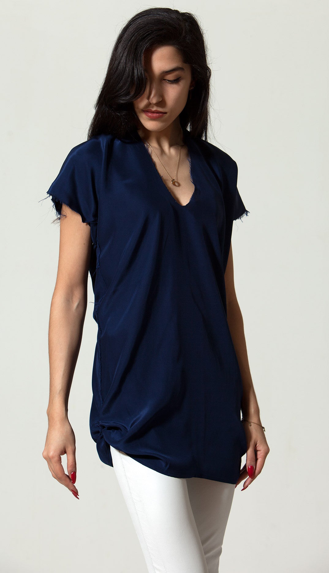 Indigo Silk Empty Top