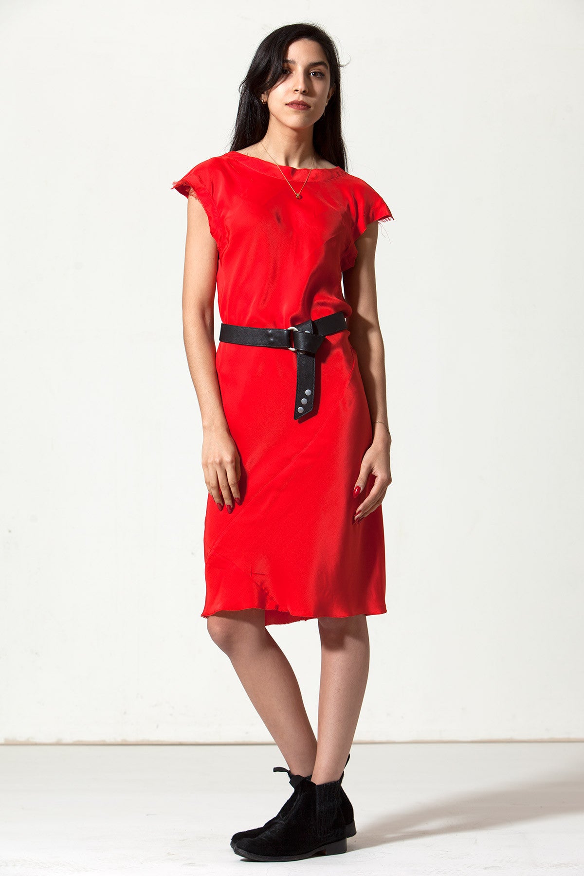 Rodilla Dress: Fire Engine Red