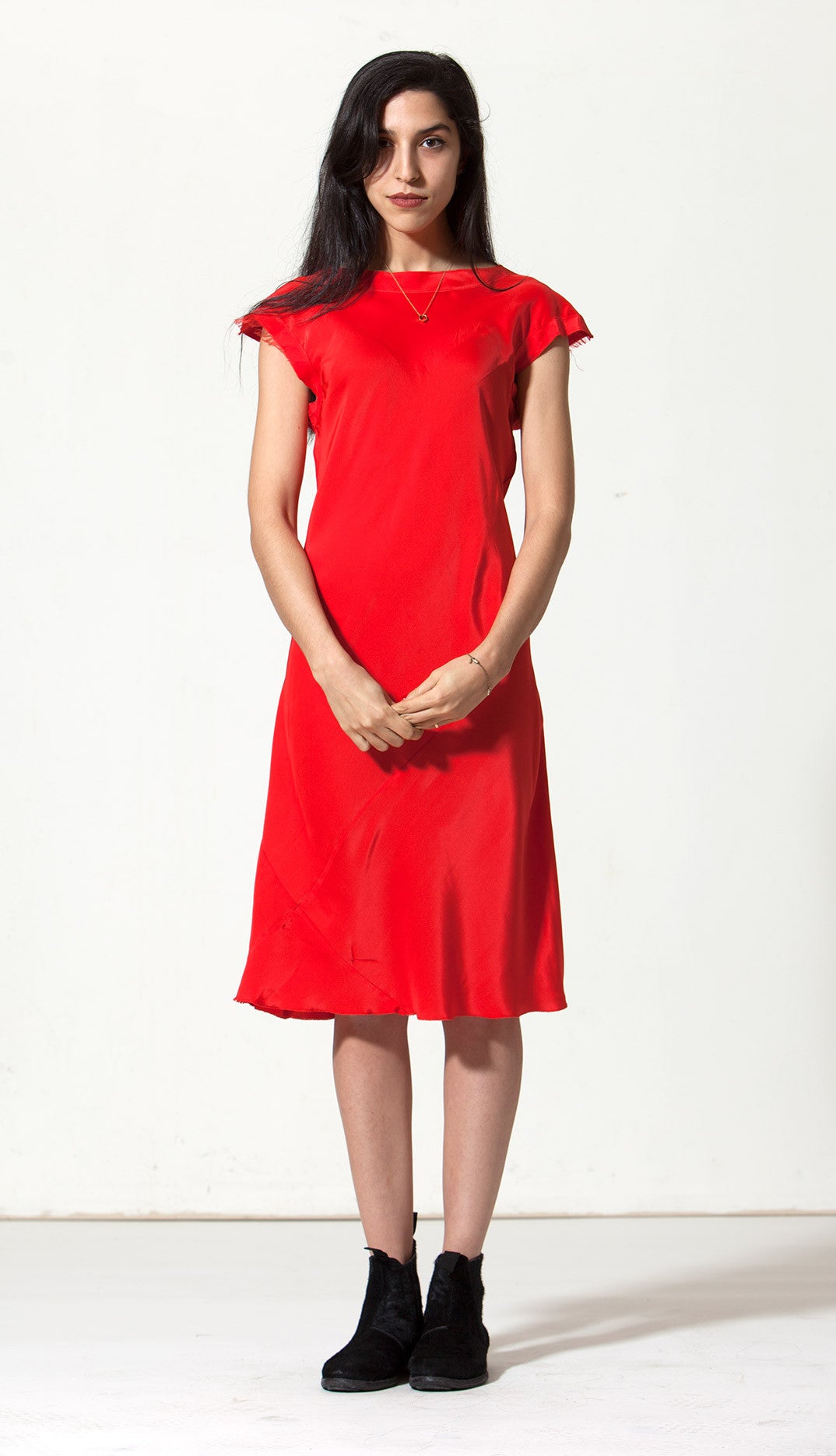 Rodilla Dress: Fire Engine Red